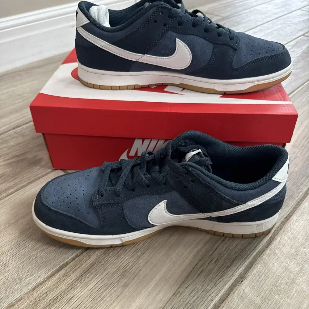 Size 11.5 Nike Dunk SE Low Armory Navy Gum - HQ1931-400 OG BOX Extra Laces